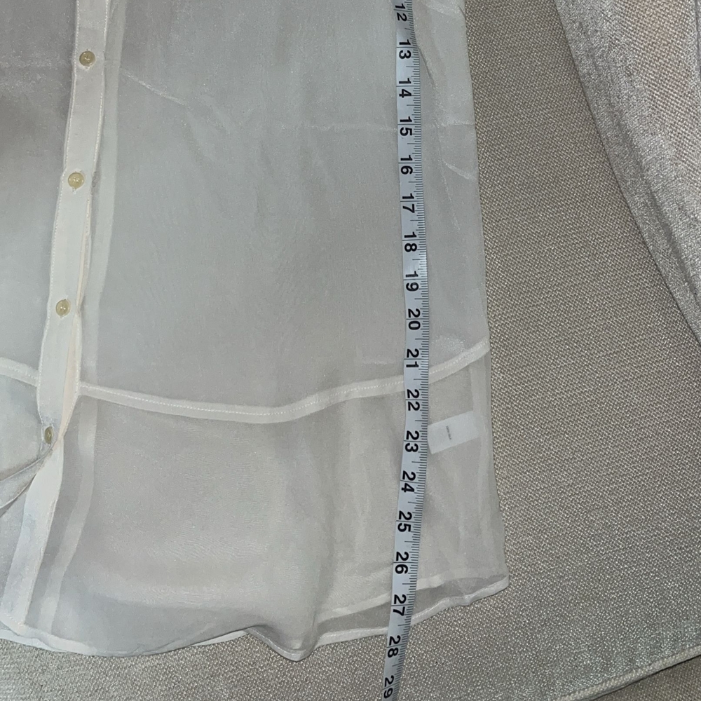 White Button-Up Blouse - Picture 5 of 8